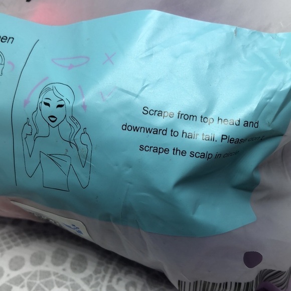 NEW Scalp Massager Shampoo Brush Scalp Brush Hair Scrubber NWT pack of 2 - Picture 9 of 9